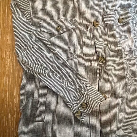 Striped Blue and White Jacket - Picture 2 of 4